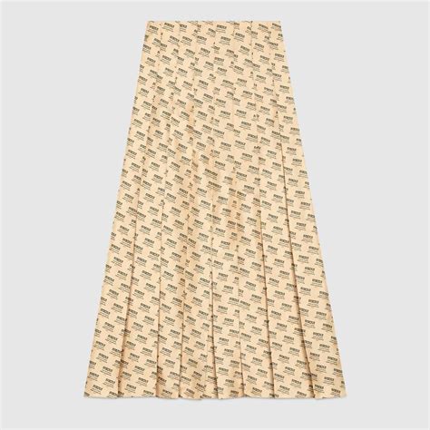 gucci stamp print skirt